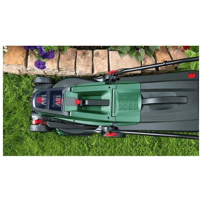 Bosch Tosaerba UniversalRotak 18V-37-550 Tagliaerba a Batteria Versatile e Potente per Giardini Residenziali e Aree Verdi di Medie Dimensioni