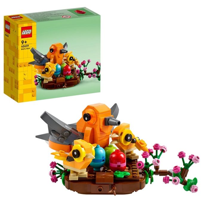 LEGO Creator 40639 Il Nido dell'Uccellino, Giochi da Costruire per Bambini 9+ con 3 Uccelli Giocattolo, Regalo di Pasqua