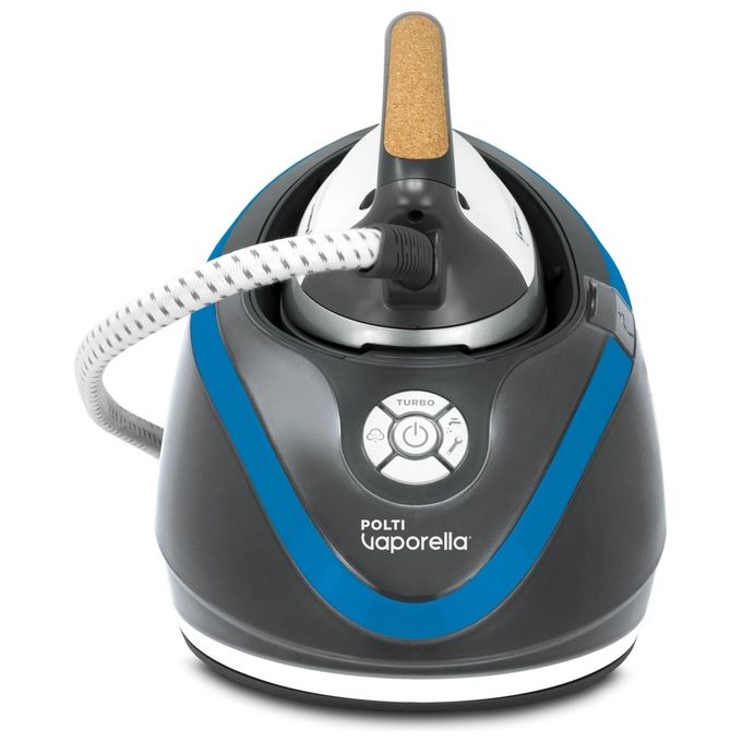 Polti VN18.20 – Sistema stirante con caldaia, potenza 2200 W, pressione 6,5 bar, autonomia continua, serbatoio 1,3 L, colpo vapore elevato, piastra in acciaio inox, colore Bianco-Blu