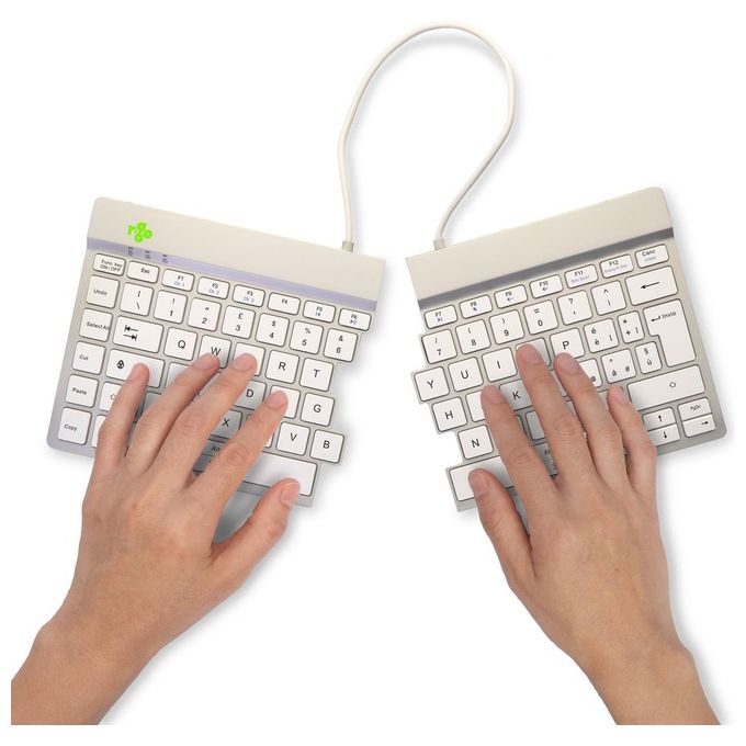 R-Go Tools Tastiera Ergonomica Split It R-Go Tools Tastiera Ergonomica Split It Bianco