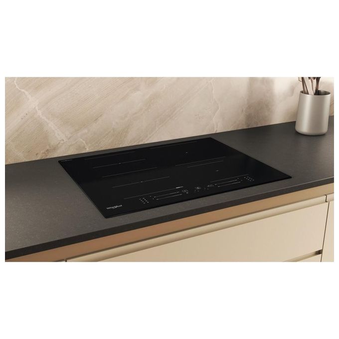 Whirlpool 859991662060 WF S4665 CPBF Piano cottura Induzione 65 cm 4 fuochi FlexiSide con controllo touch e tecnologia CleanProtect colore Nero