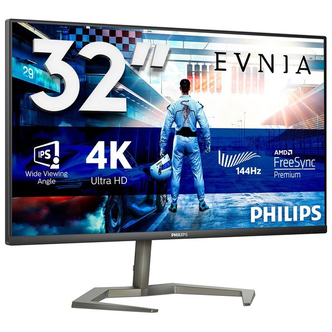 Philips 32M1N5800A-00 Momentum Monitor Gaming 31.5'' IPS 4K 144Hz 1ms HDR400 FreeSync Premium G-SYNC colore Nero