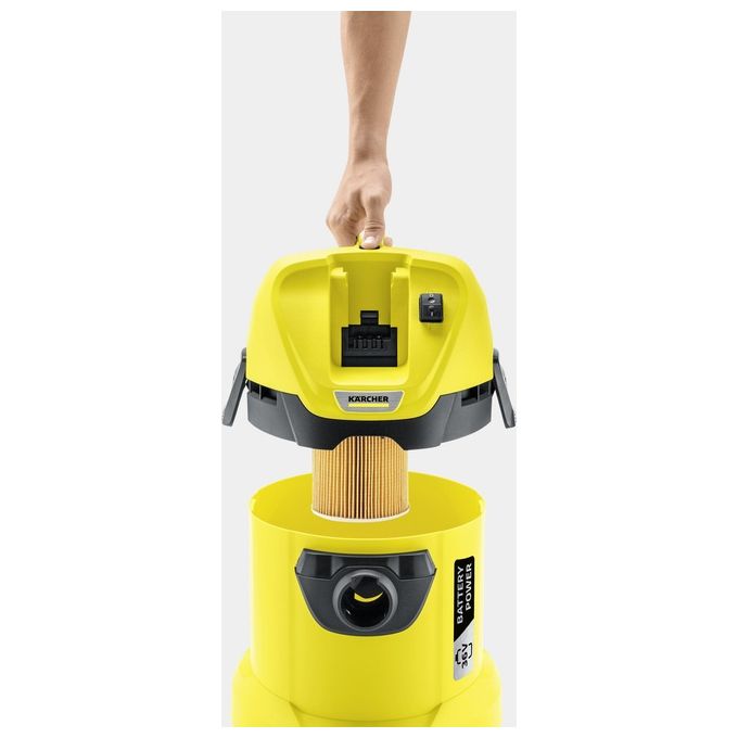 Karcher 1.629-911.0 Aspiratore Solidi Liquidi WD 3 Set Capacita' Vano di Raccolta Capacita' 17 Litri