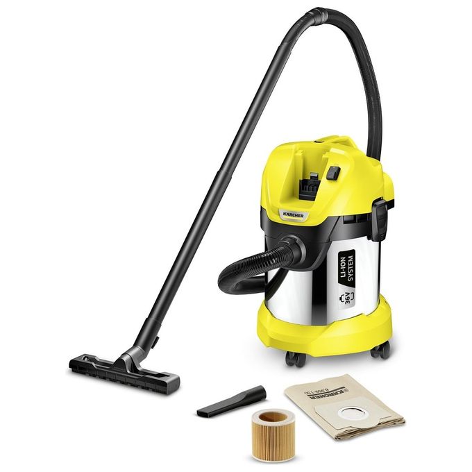 Karcher 1.629-950.0 Aspiratore Solidi Liquidi WD 3 Battery Premium Capacita' Vano di Raccolta Capacita' 17 Litri