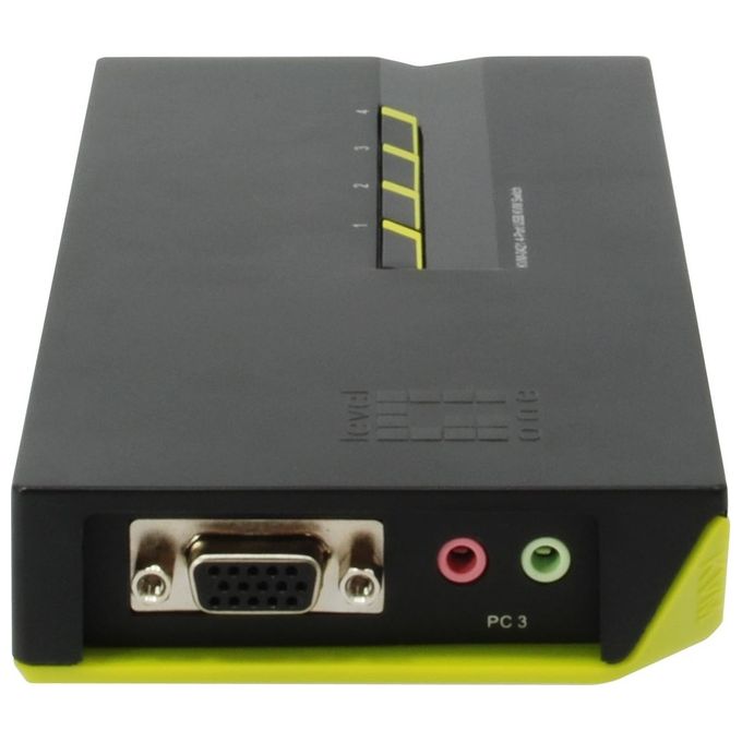 Level One Kvm-0421 4-port Usb Kvm Switch W- Audio