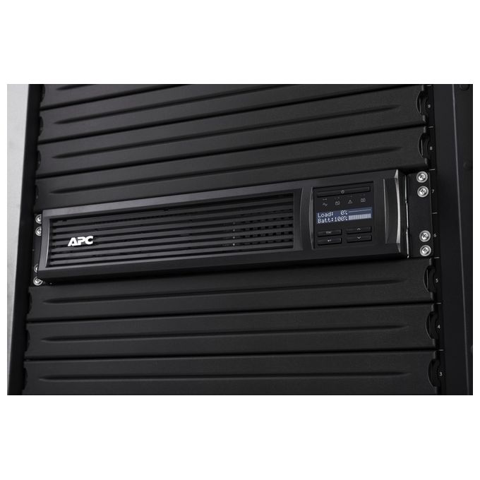 Apc Smart-UPS 1000VA LCD RM Ups Montabile in Rack 220-230-240V c.a. V 700W 1000 VA Ethernet 10-100 RS-232 Usb Connettori di Uscita 4 2U Nero con APC SmartConnect