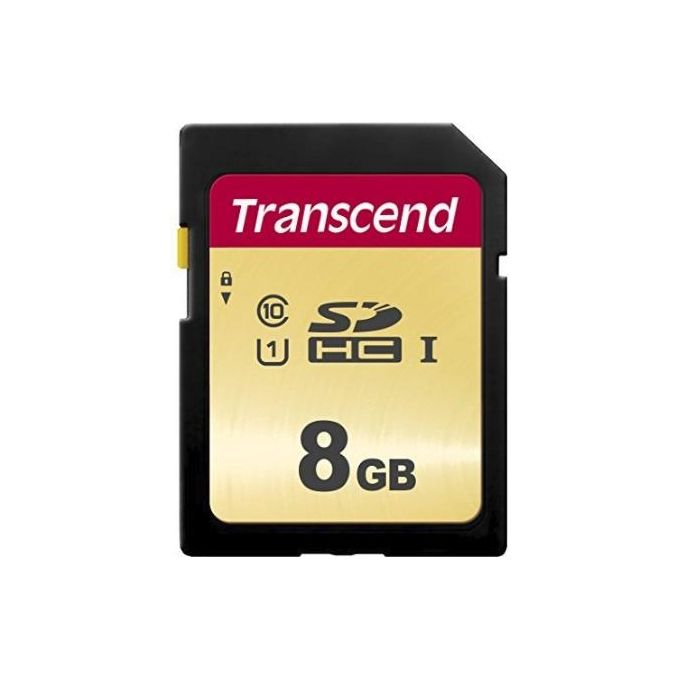 Transcend 500S Memoria Flash 8Gb Uhs-i U1 Sd Card