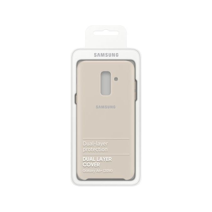 Samsung Dual Layer Cover Gold Galaxy A6+