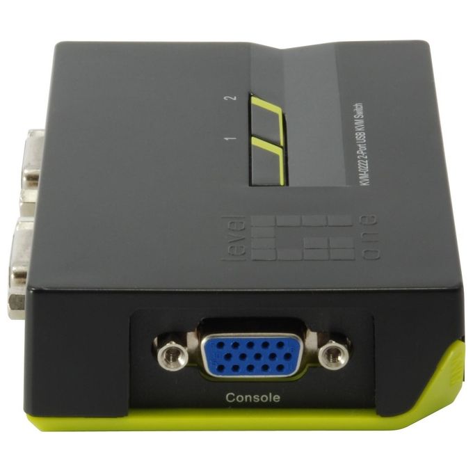 Level One Kvm-0422 4-port usb kvm Switch inclusi Cavi