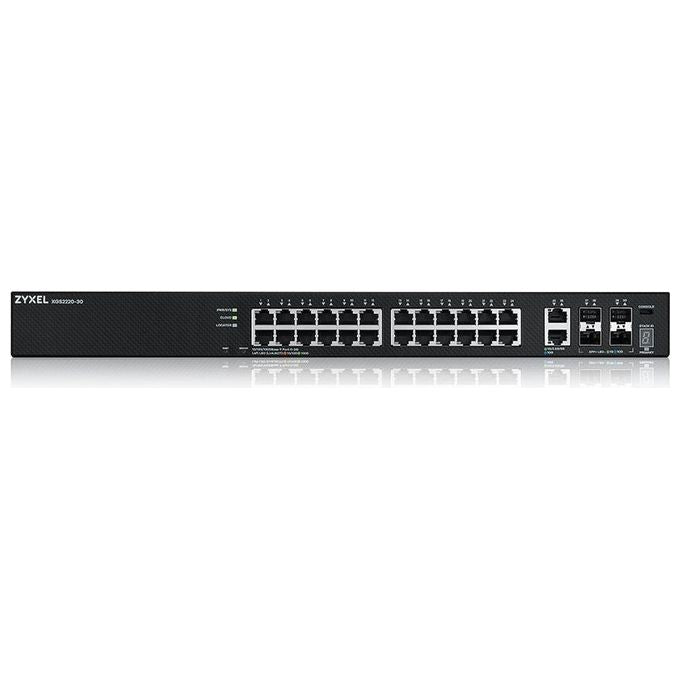 Zyxel XGS2220-30 Switch di Accesso a 24 Porte GbE L3 con 6 Uplink 10G