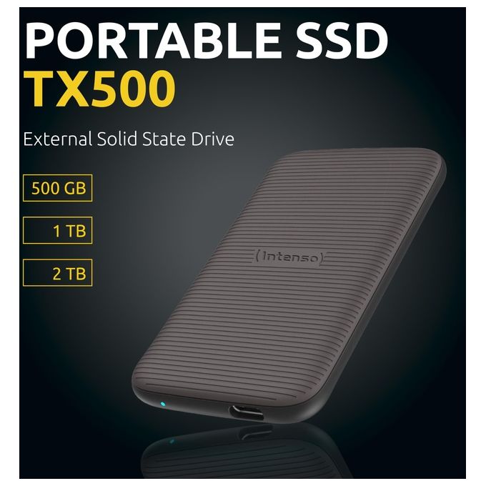Intenso Ssd Esterno TX500 Usb 3.2 2Tb Marrone
