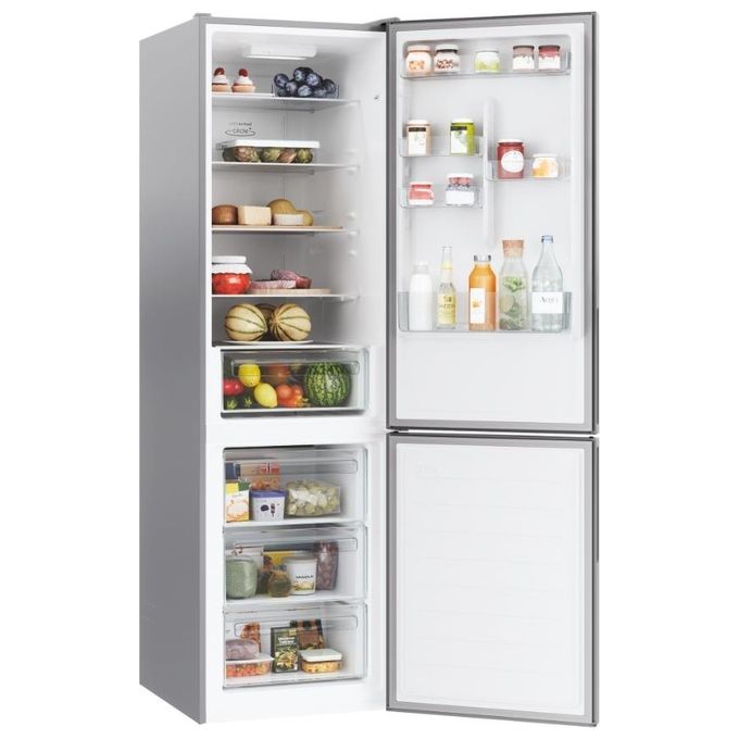 Candy Fresco CCE4T620DS Frigorifero Combinato Libera Installazione 377 Litri Classe Energetica D Argento