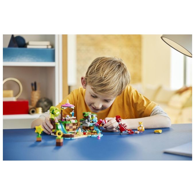 LEGO Sonic the Hedgehog 76992 L'Isola del Soccorso Animale di Amy, Giocattolo con 6 Personaggi, Regalo per Bambini dai 7 Anni