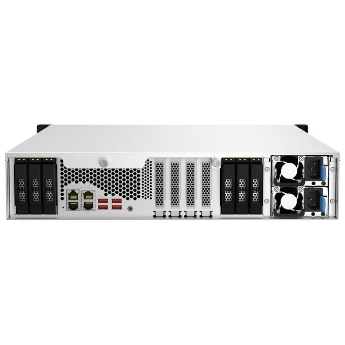 Qnap TS-H1887XU-RP NAS Armadio 2U Collegamento Ethernet LAN Nero-Bianco E-2336
