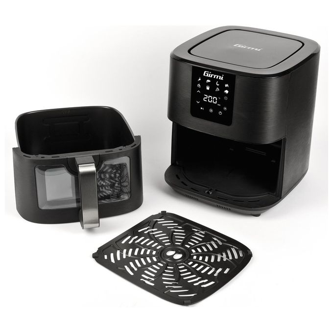 Girmi FG79 Friggitrice ad Aria 1700W 9 Litri con Finestra Digitale e con Ricettario