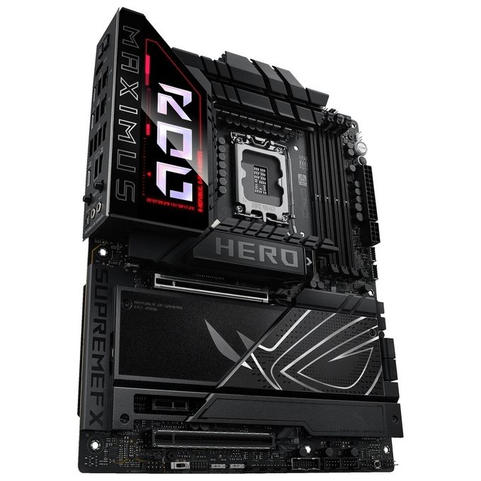 ASUS ROG Maximus Z890 Hero Scheda Madre Intel ATX 22122 Fasi di Alimentazione Slot DDR5 PCIe 5.0 GPD di Nuova Generazione 6 Slot M.2 WiFi 7 AI Overclocking Slot PCIe Q-Release Slim