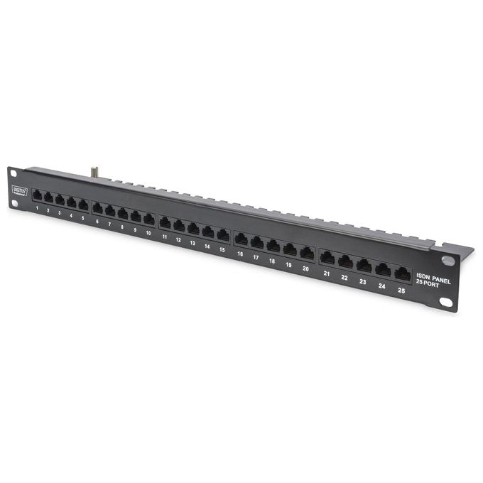Digitus DN-91325-1-B Pannello Patch Cat 3 Isdn Non Schermato Nero 25 Porte