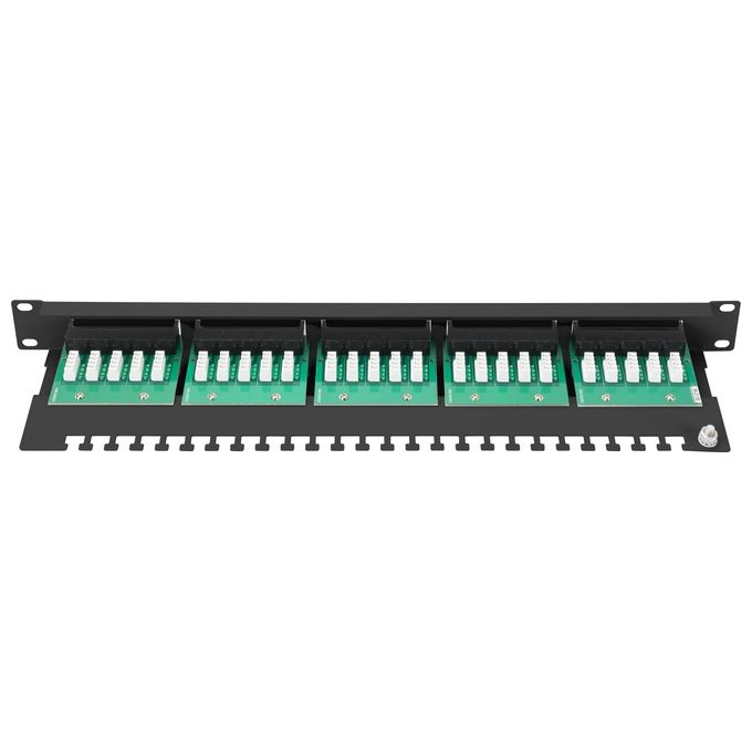 Digitus DN-91325-1-B Pannello Patch Cat 3 Isdn Non Schermato Nero 25 Porte