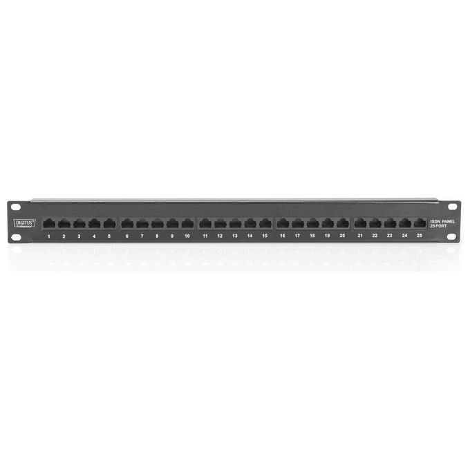 Digitus DN-91325-1-B Pannello Patch Cat 3 Isdn Non Schermato Nero 25 Porte