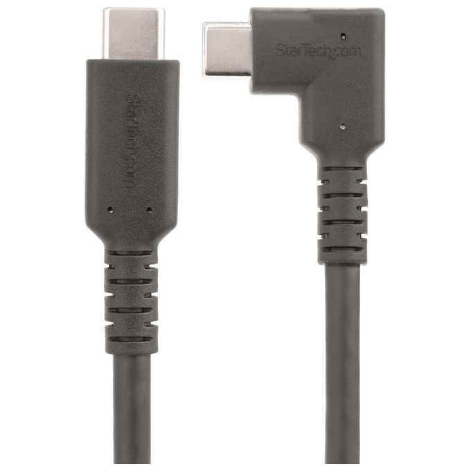 Startech.com Cavo Usb-c Angolare Robusto da 2mt Cavo di Trasferimento Dati Usb Type-c ad Angolo Retto