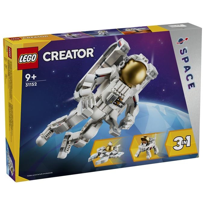 Lego 31152 Creator Set da costruzione 3 in 1 Astronauta Cane Spaziale Astronave Viper Jet 647 pezzi 9+ anni colore Multicolore