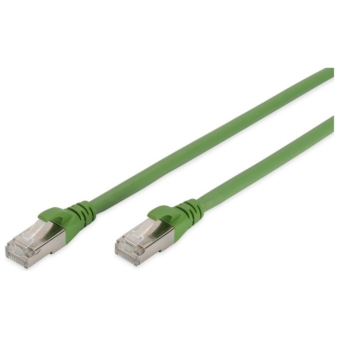 Digitus cavo rete industriale s-ftp cat.6a doppia schermatura, guaina pur (tpe) contro olio e raggi uv mt. 10