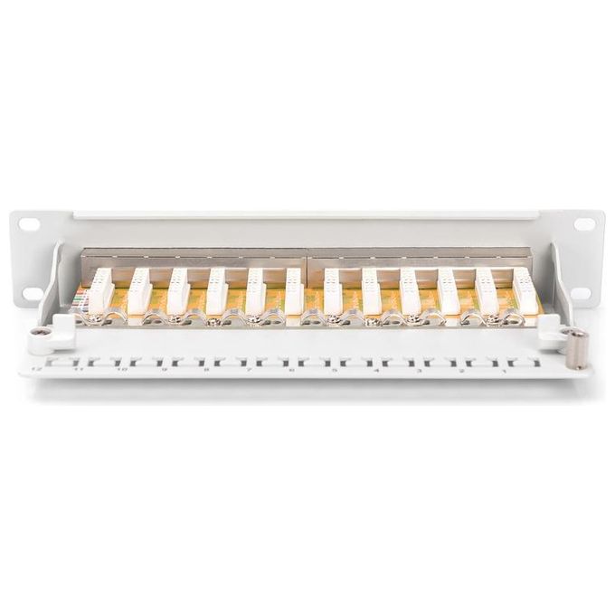 Digitus Pannello Patch 10'' 12 Porte Schermate Categoria 6 Grigio