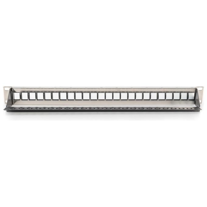 Assmann Electronic Patch Panel Modulare 24 Porte 1U Pannelli Logo Schermato per Moduli Keystone 19'' Rack Nero