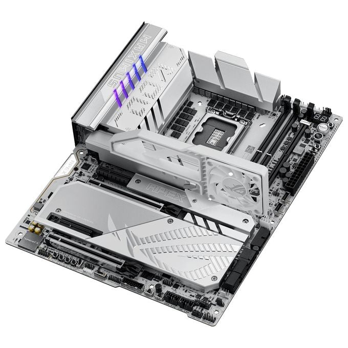 ASUS ROG Maximus Z890 Apex Scheda Madre Intel ATX 22122 Fasi di AlimentazioneSlot DDR5 PCIe 5.0 GPU di Nuova Generazione 6 Slot M.2 WiFi 7 AI Overclocking Slot PCIe Q-Release Slim