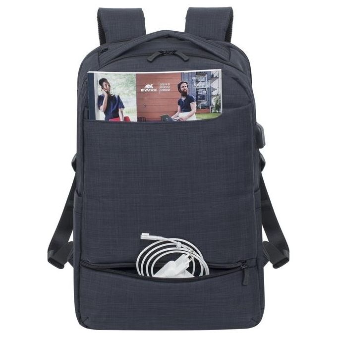 Rivacase Zaino per Laptop 17.3'' Nero