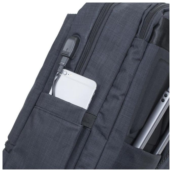 Rivacase Zaino per Laptop 17.3'' Nero