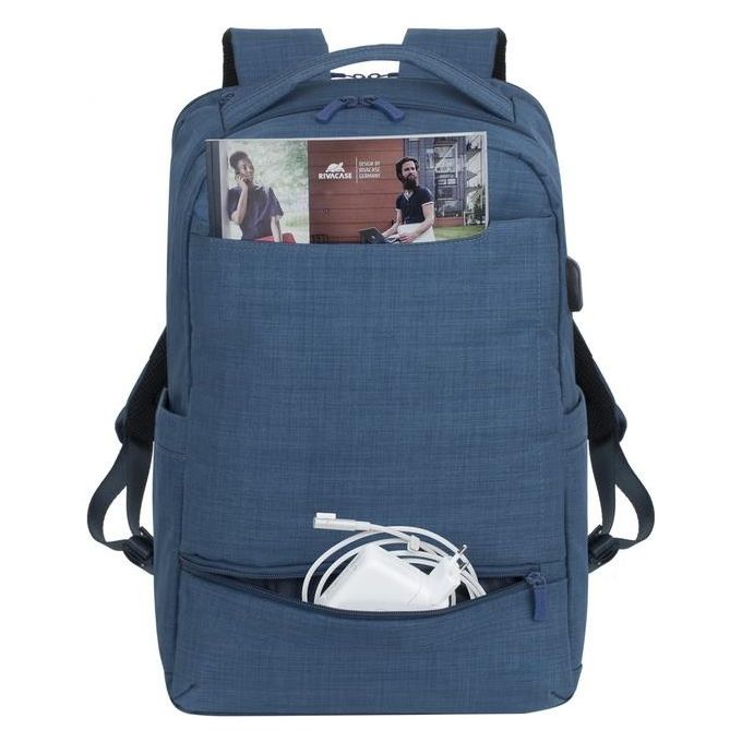 Rivacase Zaino per Laptop 17.3'' Blu