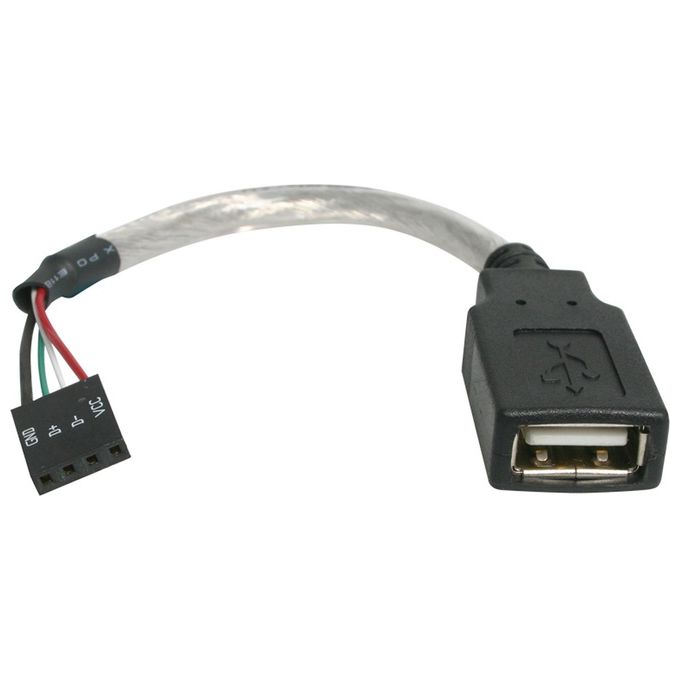 StarTech Cavo USB 2.0 15 cm - USB A femmina a collettore scheda madre USB 4 pin F-F