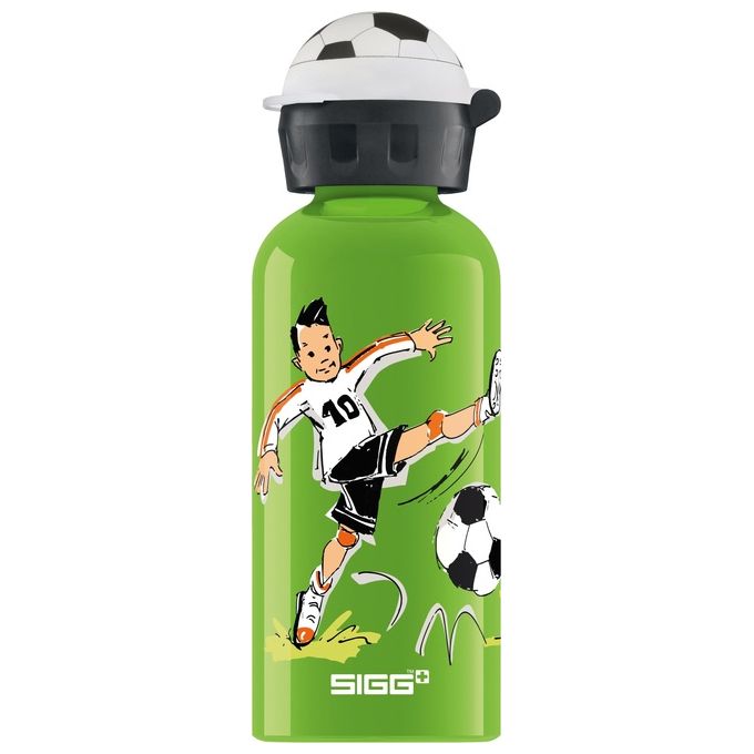 Sigg Footballcamp Borraccia Bambini 0.4 Litri in Alluminio Ermetica