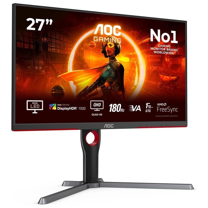 AOC G3 Q27G3XMN Monitor PC 27'' 2560x1440 Pixel 2K Ultra HD LED Nero