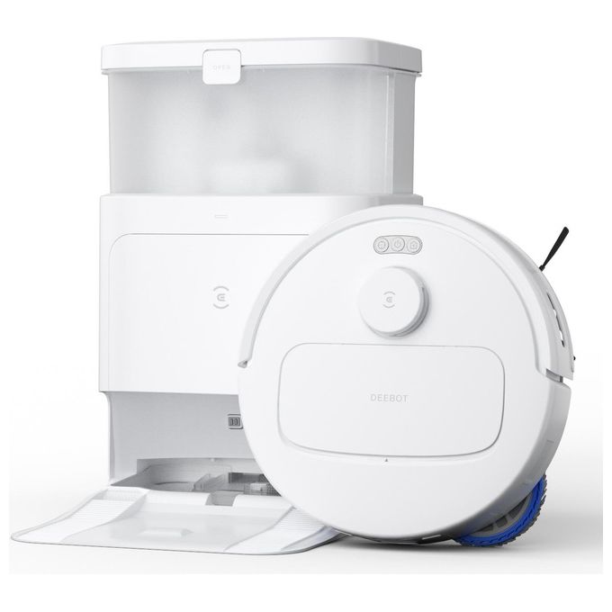 Ecovacs Deebot N30 Omni Pro Robot Aspirapolvere Lavapavimenti Tecnlogia ZeroTangle TruEdge Adaptive Edge Mopping