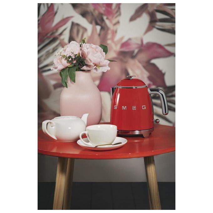 Smeg KLF05RDEU Bollitore 0.8 Litri Stile Rosso 50's Style