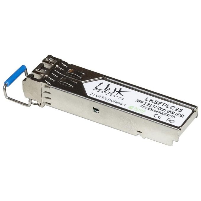 Link Modulo Minigbic (Sfp) Singlemode Lc Duplex 1000base-lx 1310nm 20 Km Per Zyxel