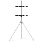 One For All WM7462 Tripod Supporto TV a Pavimento 30 Kg Rotazione 360° Regolazione Altezza Manuale Gestione Cavi Ottimizzata colore Argento