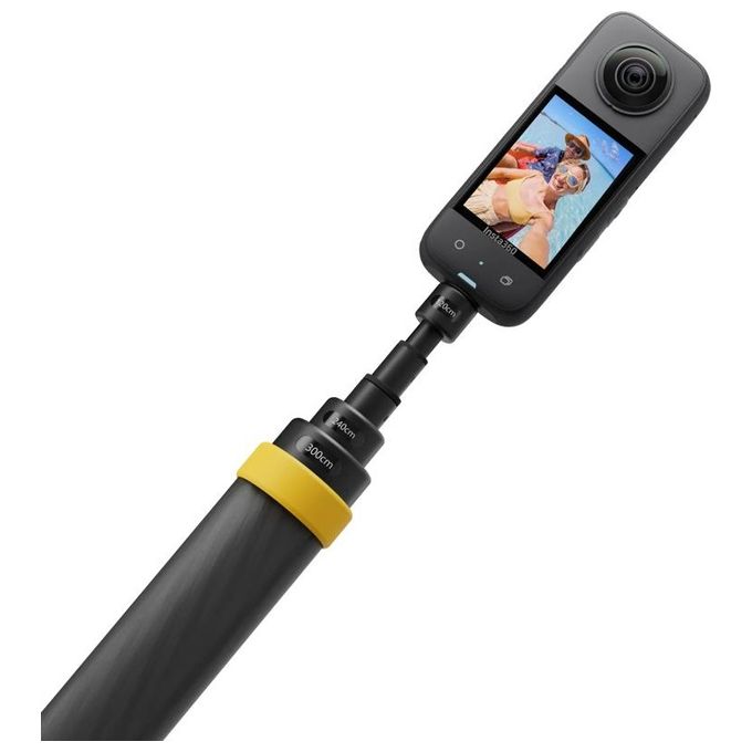 Insta360 Extended Edition Selfie Stick Supporto Action Cam Dineess Nero