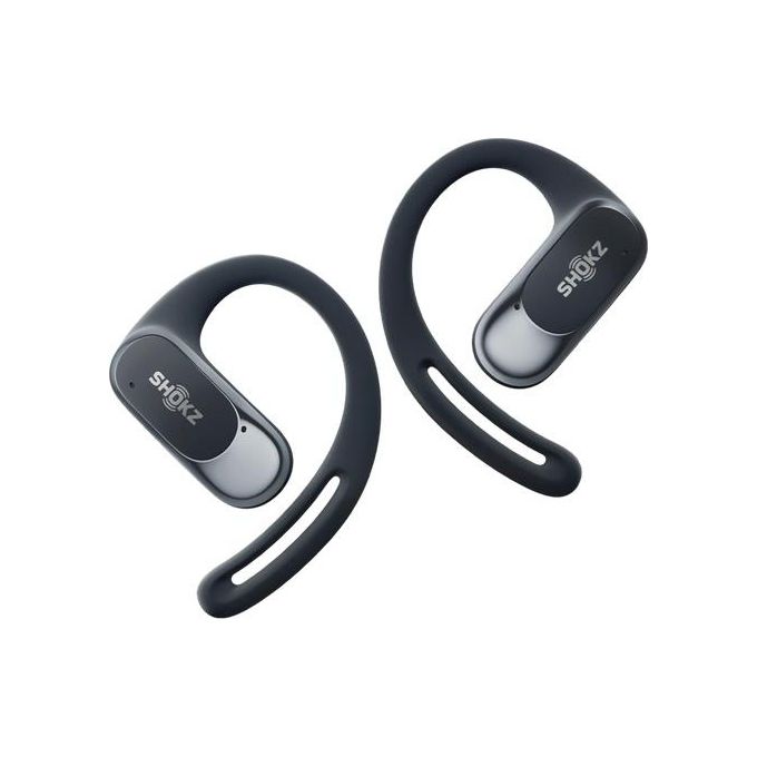 Shokz OpenFit Air Weiss Auricolare Wireless a Clip Chiamate-Musica-Sport-Tutti i Giorni Bluetooth Nero