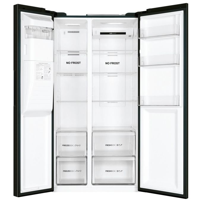 Haier HSR3918FIPB Frigorifero Side by Side 2 porte 515 Litri Multi Airflow Total No Frost nero Classe F