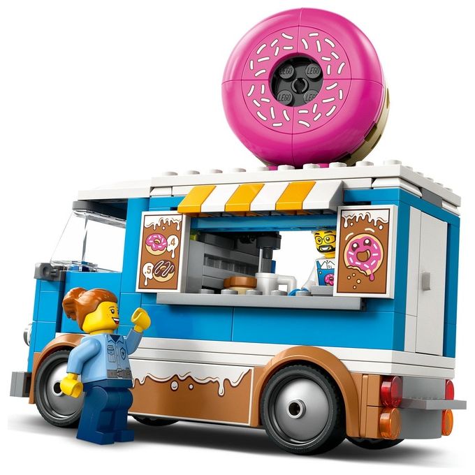 LEGO Furgone Ciambelle 60452 Gioco da Costruzione City Great Vehicles Divertimento Assembla Realistico ed Educativo per Bambini