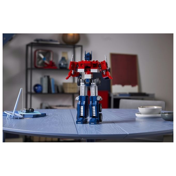 LEGO Icons Optimus Prime, Modellino da Costruire 2 in 1 del Leader dei Transformers, Set da Collezione per Adulti, 10302