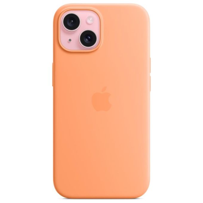 Apple Custodia MagSafe in Silicone per iPhone 15 Aranciata ​​​​​​​