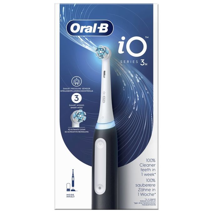 Braun Oral-B iO Series 3n Spazzolino Elettrico Nero Opaco