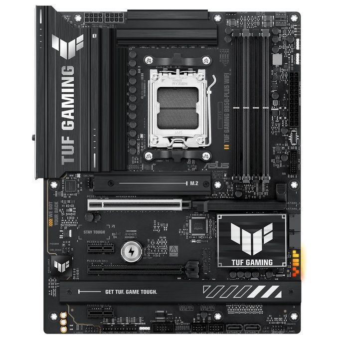 ASUS TUF Gaming B850-Plus WiFi Scheda Madre AMD ATX 1421 Fasi Alimentazione Slot DDR5 PCIe 5.0 Ready 3 slot M.2 WiFi 7 Ethernet Realtek 25 GB USB-C da 20 Gbps BIOS Flashback e Aura Sync