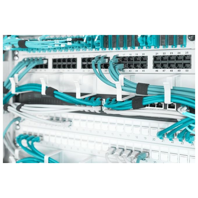 Digitus listello guidacavi 19'' (1 unita') grigio ral 7035 con 5 ganci (dn-97601)