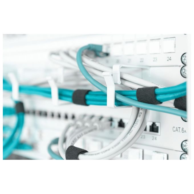 Digitus listello guidacavi 19'' (1 unita') grigio ral 7035 con 5 ganci (dn-97601)