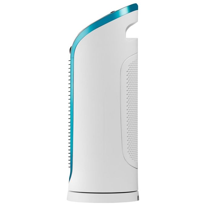 Rowenta VU6210 Eole Compact Ventilatore a Torre 30W 3 Velocita' 14cm Nero e Blu per un Rinfresco Efficace e Silenzioso